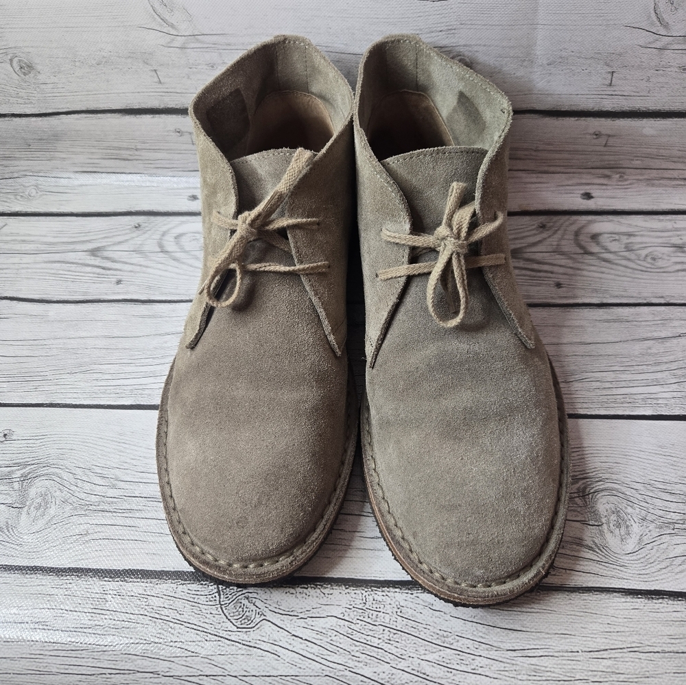 Rhodes Made in Italy Suede Chukka Boots Desert Style Crepe Sole Size 10 - Picture 3 of 16
